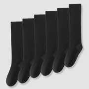 Solid Black Kids - 6 Pack