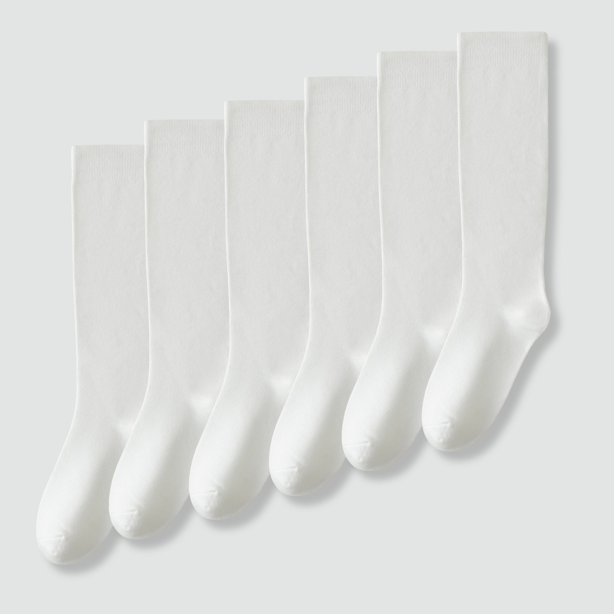 Solid White Kids - 6 Pack